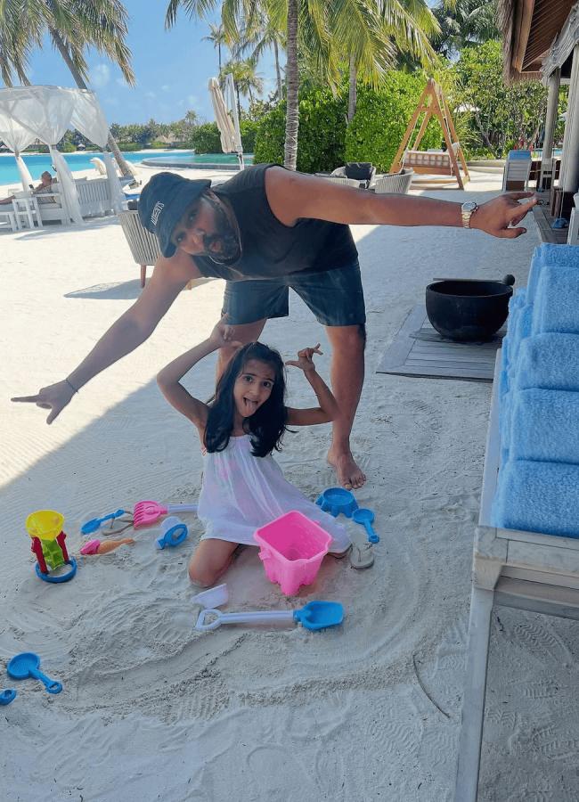 Rohit Sharma Enjoying Vacation In Maldives With His Family Photos6