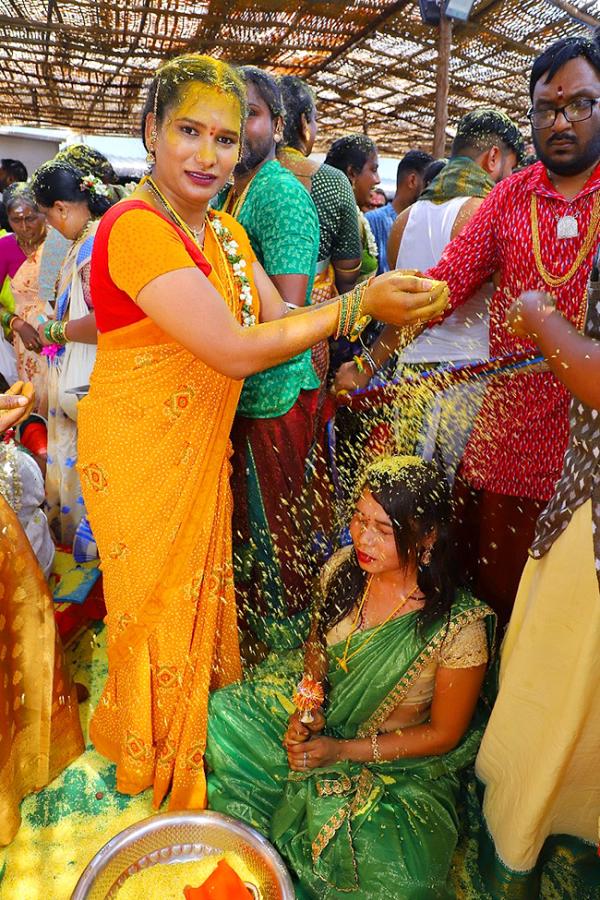 Transgenders Marriage On Occasion Of Sri Rama Navami At Vemulawada3