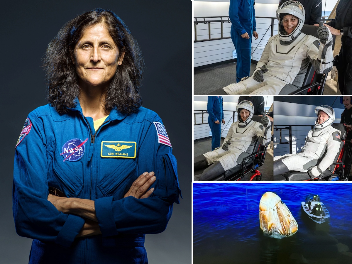 Sunitha Williams returns to Earth safely 1