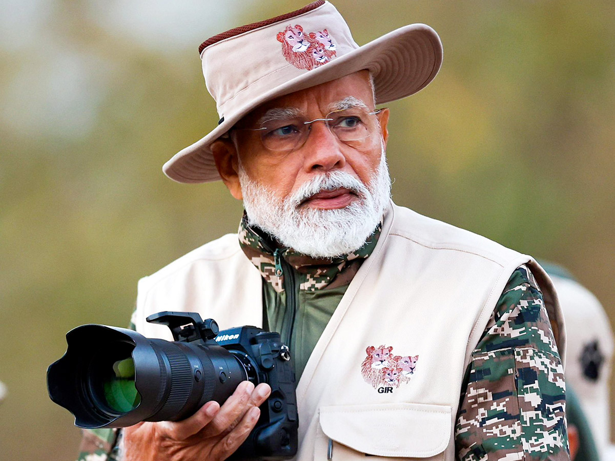 Prime Minister Narendra Modi lion safari at Gir Wildlife Sanctuary4