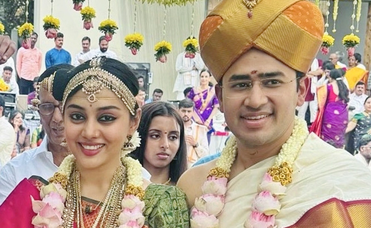 BJP MP Tejasvi Surya marries Bharatanatyam artist Sivasri Skandaprasad Photos5