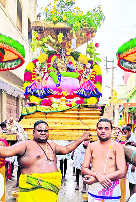 కల్పవృక్ష వాహనంపై నారసింహుడి విహారం 1