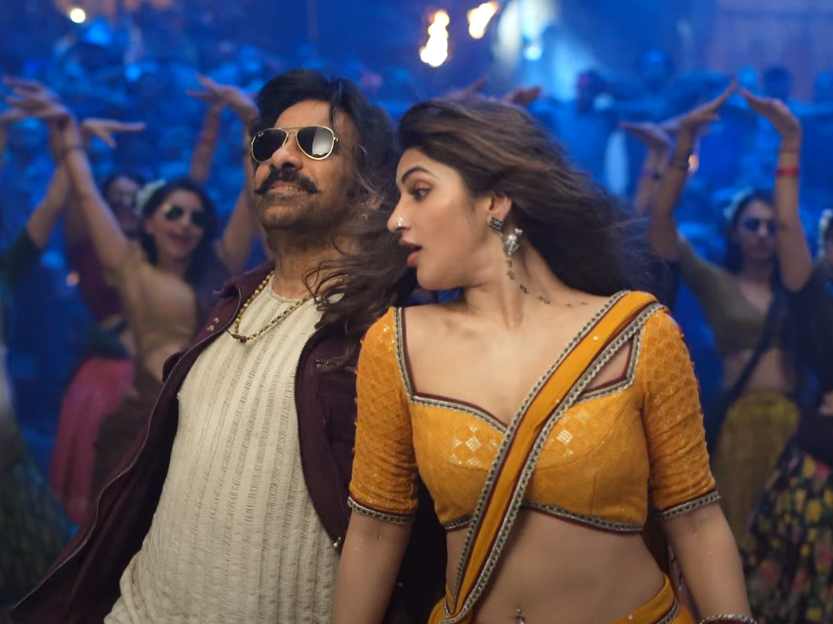Mass Maharaja Ravi Teja's first song 'Tu Mera Lover' from the film 'Mass Jatara' released6