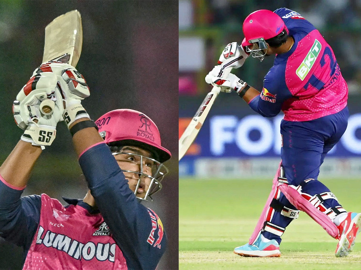 14-year old Vaibhav Suryavanshi smashes His first IPL Delivery for SIX Photos1