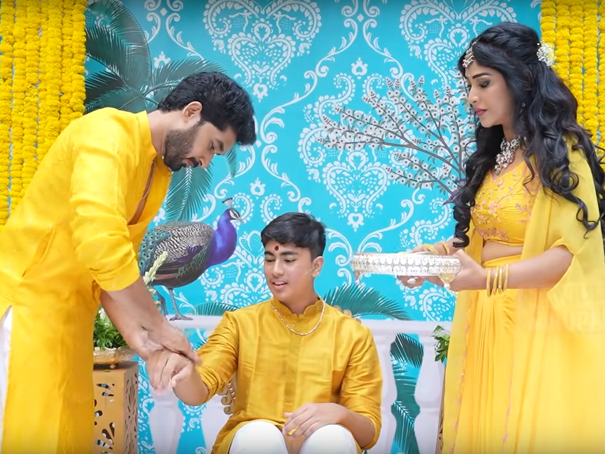 TV Actors Manjula Nirupam Son Dhoti Haldi Ceremony Photos3