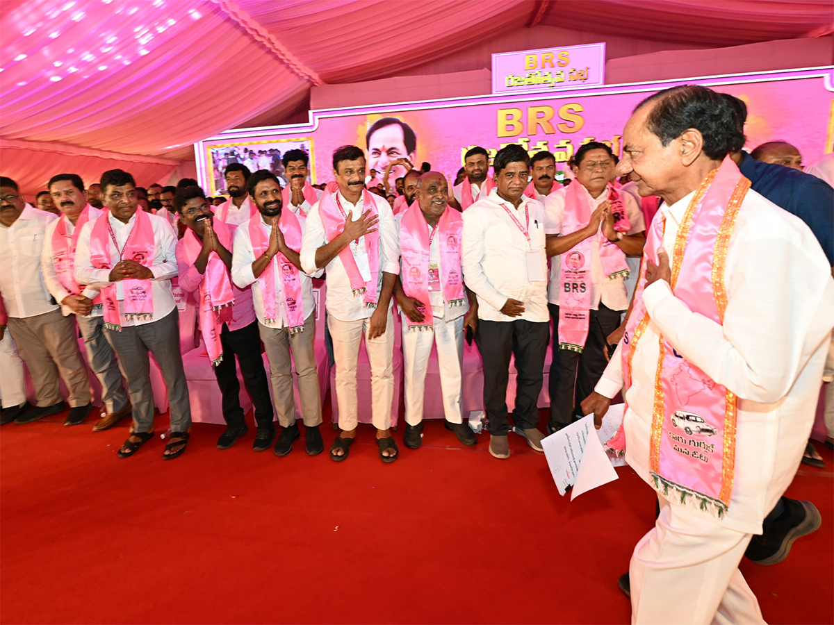 KCR Fire On BRS Public In Rajathotsavam Photos4