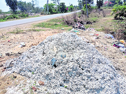 రోడ్డు పక్కనే వ్యర్థాలు ఎన్నెన్నో అనర్థాలు4