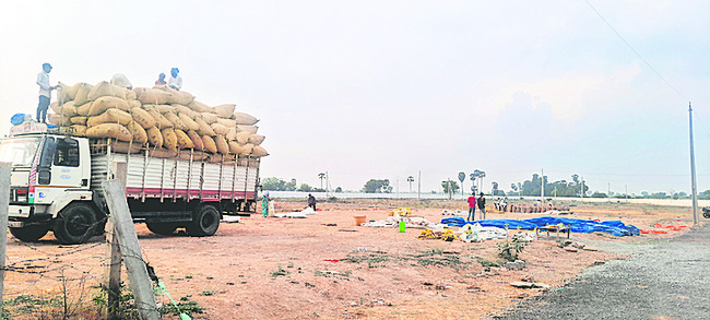కోతకు రబీ వరి.. కళ్లాల్లో మిర్చి, కంది 1