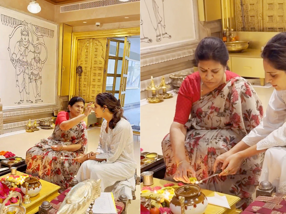 Ram Charan WIfe Upasana MOther in Law Surekha Konidala Prepared Mango Pickle Photos1