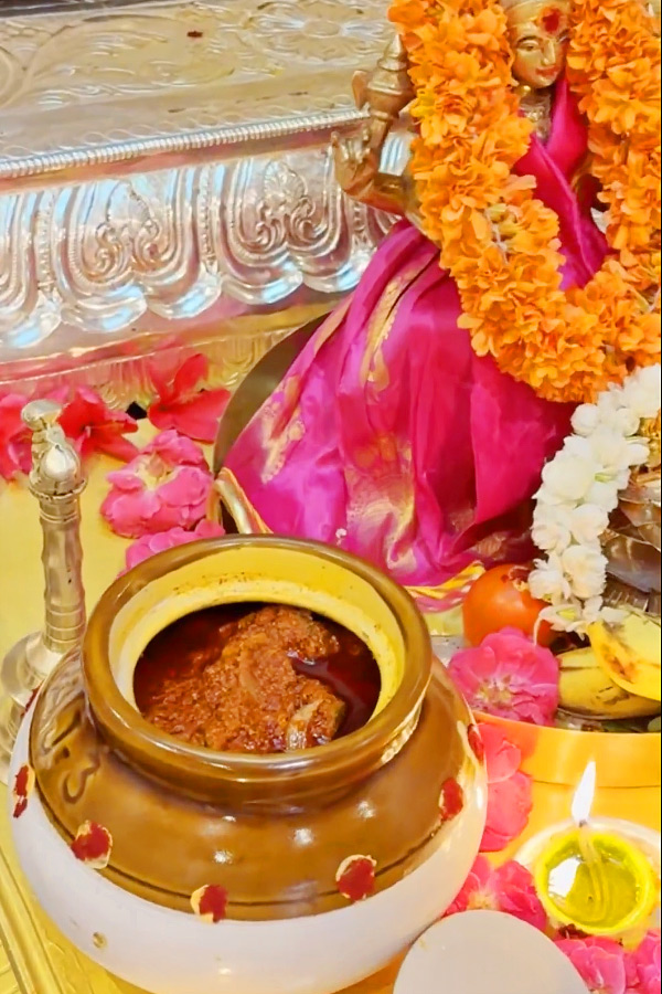 Ram Charan WIfe Upasana MOther in Law Surekha Konidala Prepared Mango Pickle Photos7