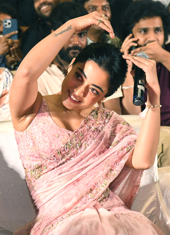 Actress Rashmika Mandanna Cute looks Kubera Movie Event2