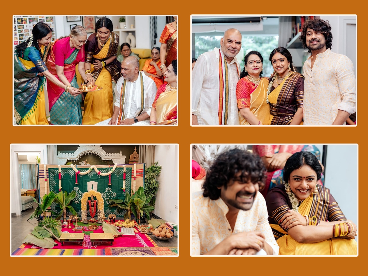 Varun Sandesh couple's Sri Venkateswara Swamy Vratham in new house.. Photos1