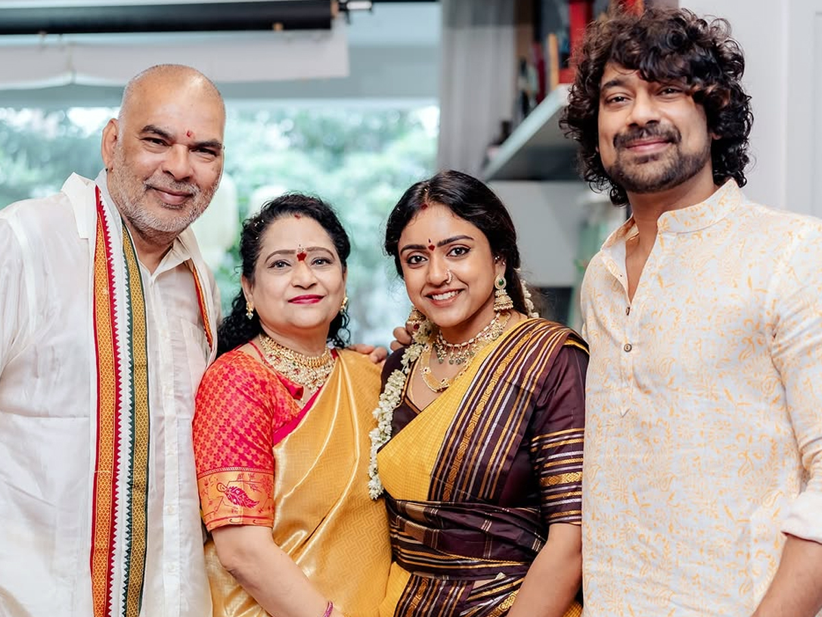 Varun Sandesh couple's Sri Venkateswara Swamy Vratham in new house.. Photos3