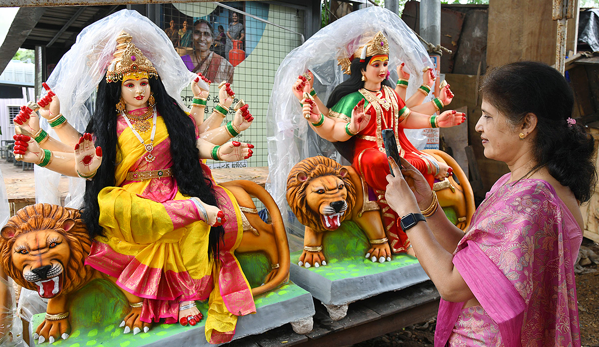 Dasara 2025 : Durga Mata Idol Making in Hyderabad 7