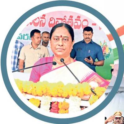 Minister Konda Surekha giving a speech2