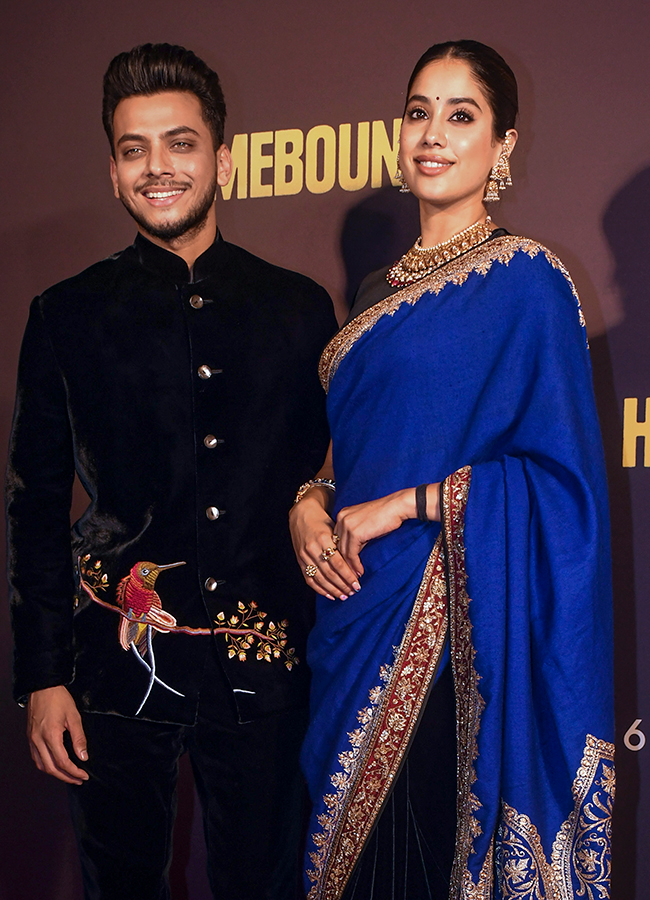 Janhvi Kapoor poses for photos during the premiere of the film Homebound21