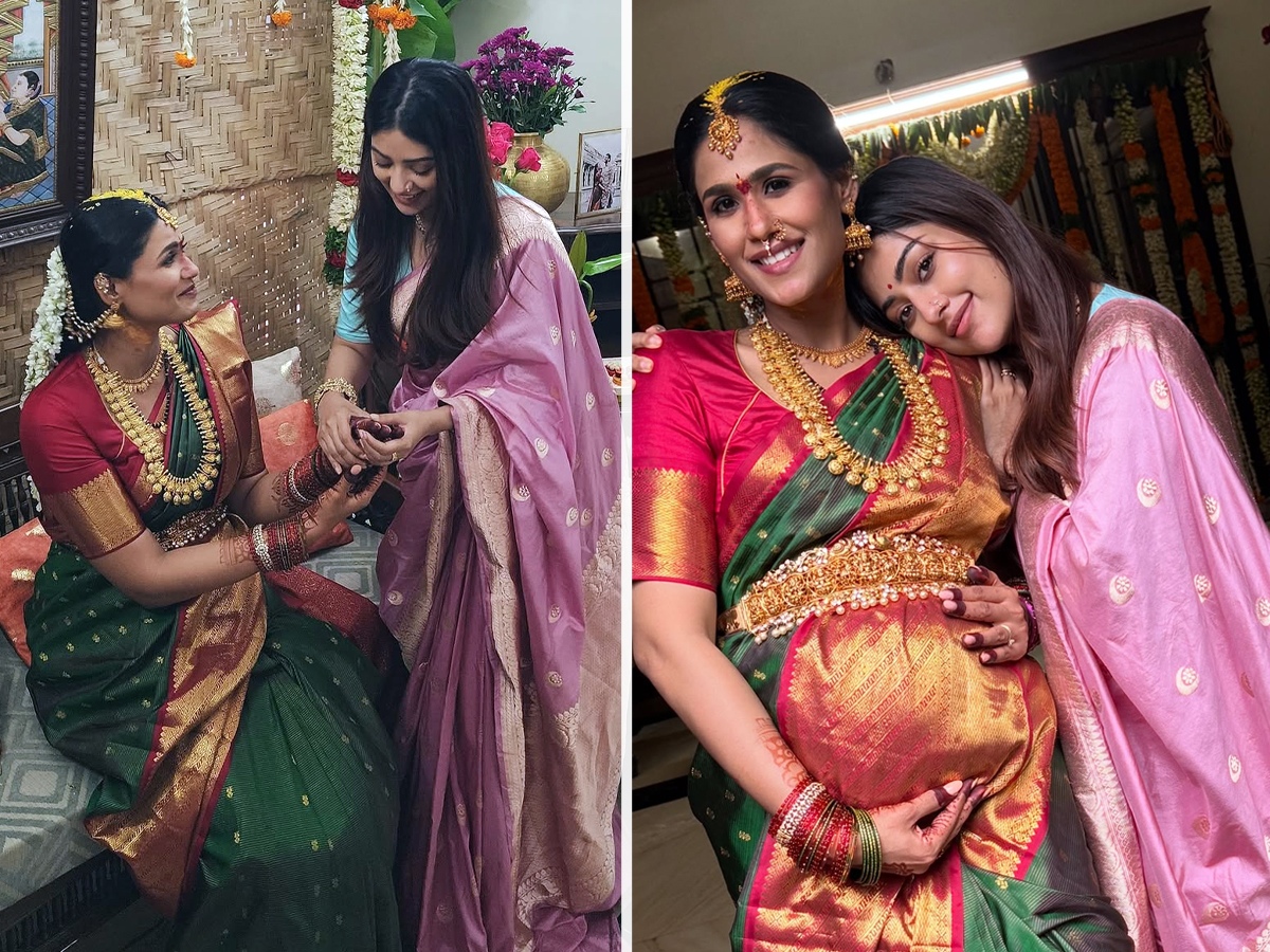 Tollywood actress at Seemantham ceremony (Photos)1