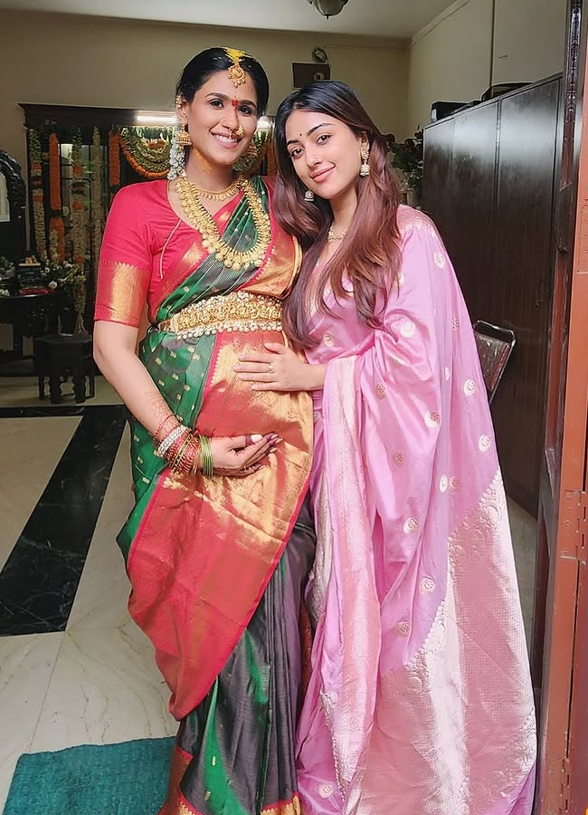 Tollywood actress at Seemantham ceremony (Photos)7