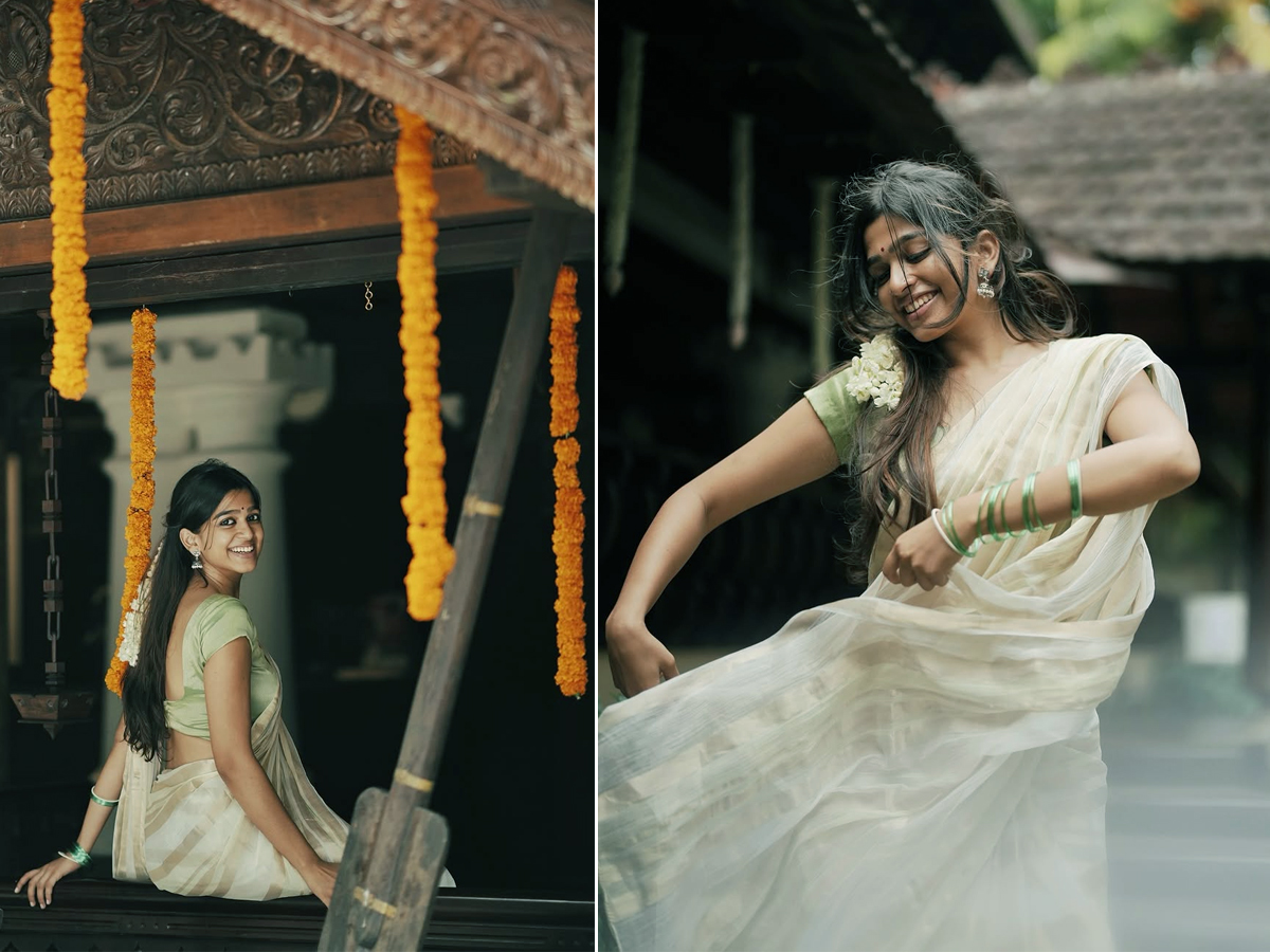 Actress Ananthika Sanilkumar Onam Festival Celebration 2025 Photos1
