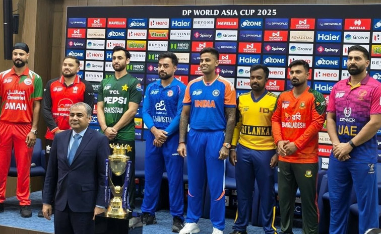 Asia Cup 2025: captains Gather for joint press conference In Dubai Photos1