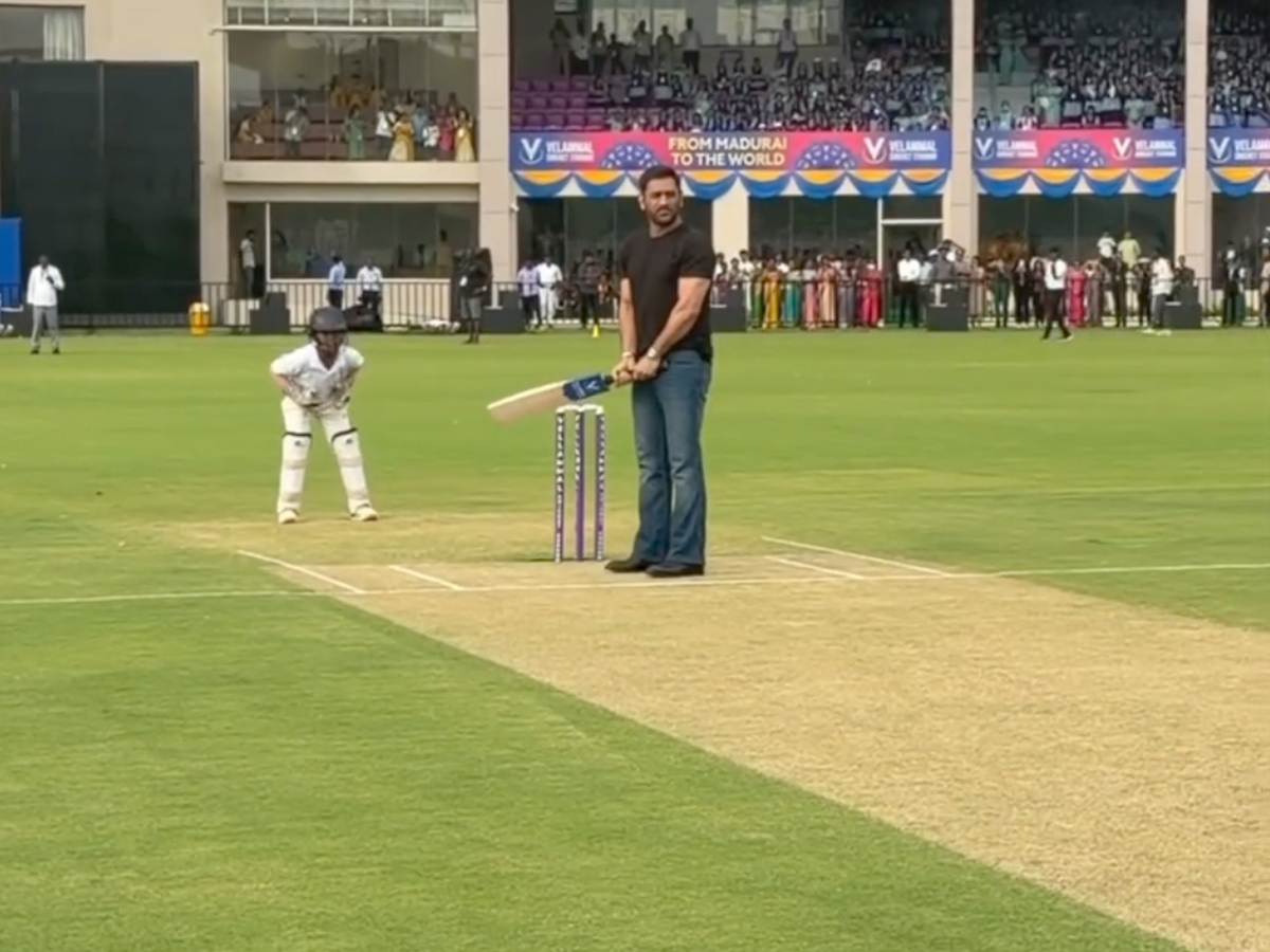 MS Dhoni Inaugurates cricket stadium in Madurai Photos5