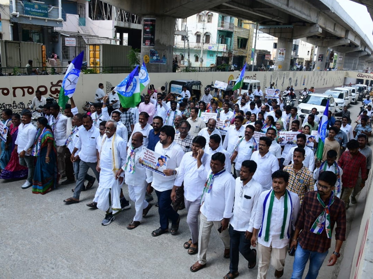 YSRCP flags statewide protests against Naravari Sarapalana16
