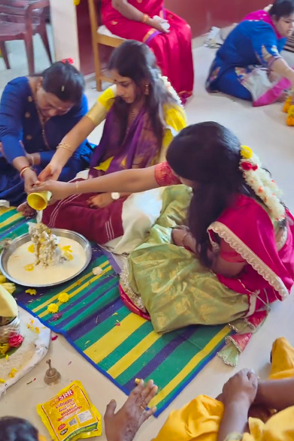 Court movie Actress Sridevi performed Ganapathi homam At Her home Photos6