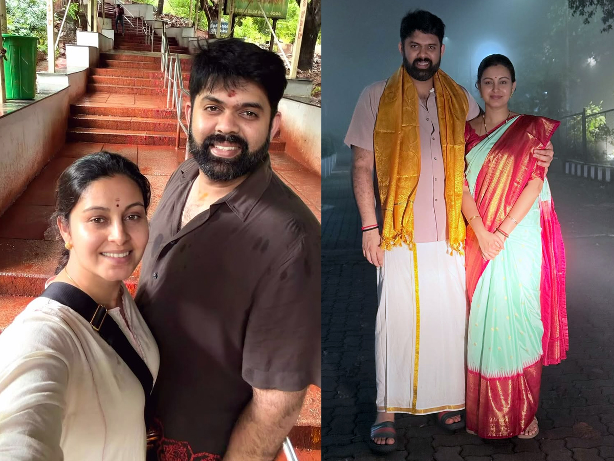 Abhinaya visits Tirupati Venkanna with her husband (Photos)1