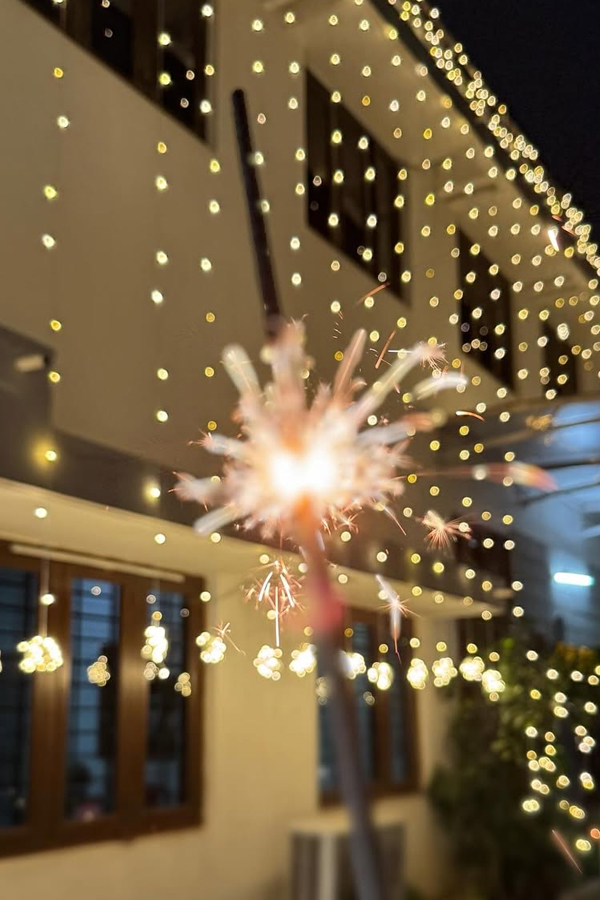 Actor Nithiin Diwali Celebrations With His Wife Shalini Kandukuri Photos8