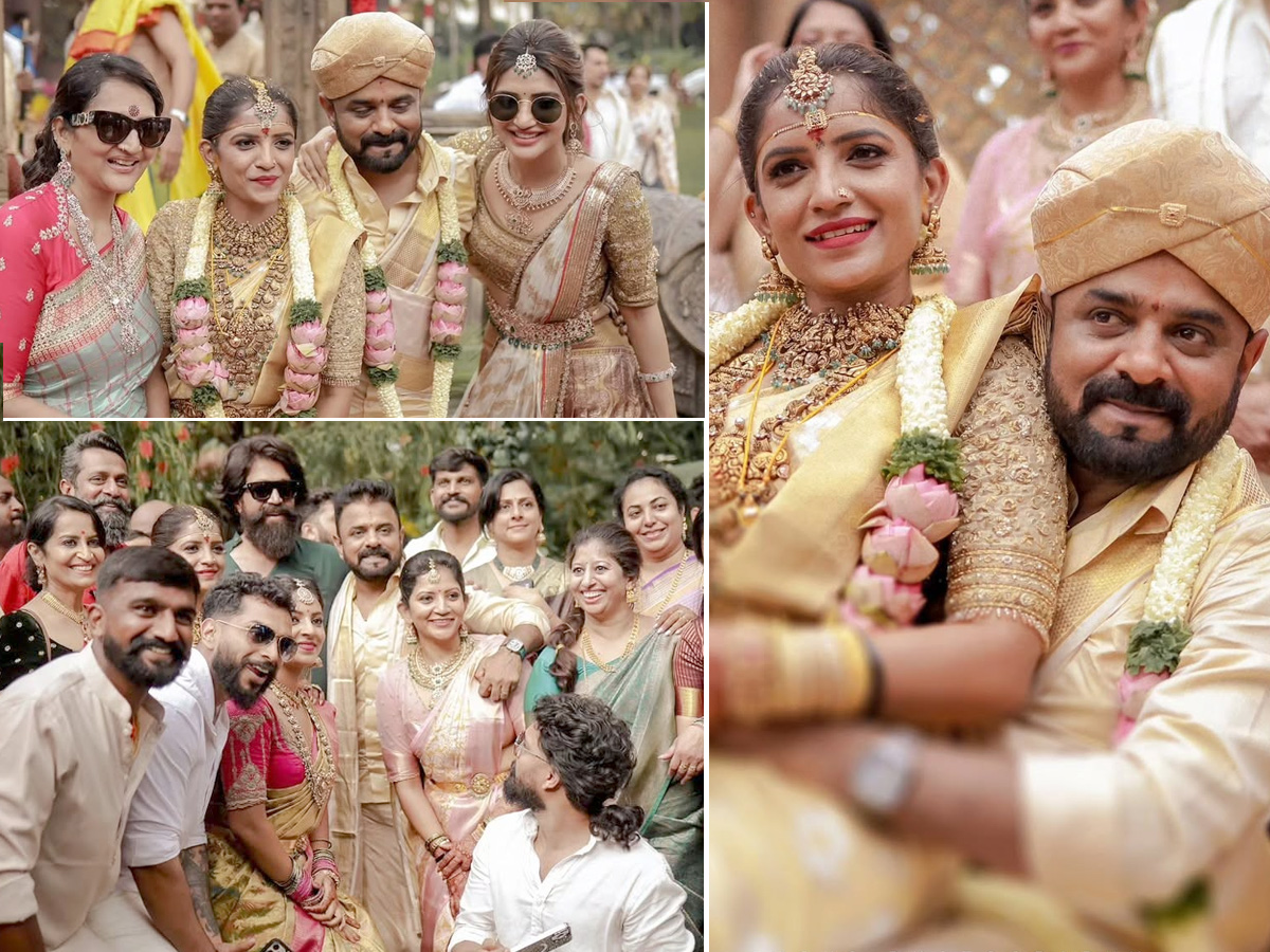 KGF cinematographer Bhuvan Gowda And Nikitha Wedding Photos1