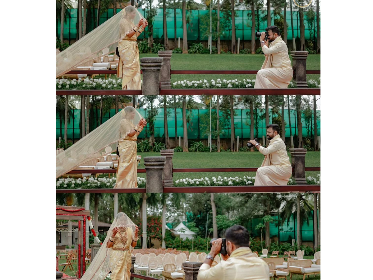 KGF cinematographer Bhuvan Gowda And Nikitha Wedding Photos10