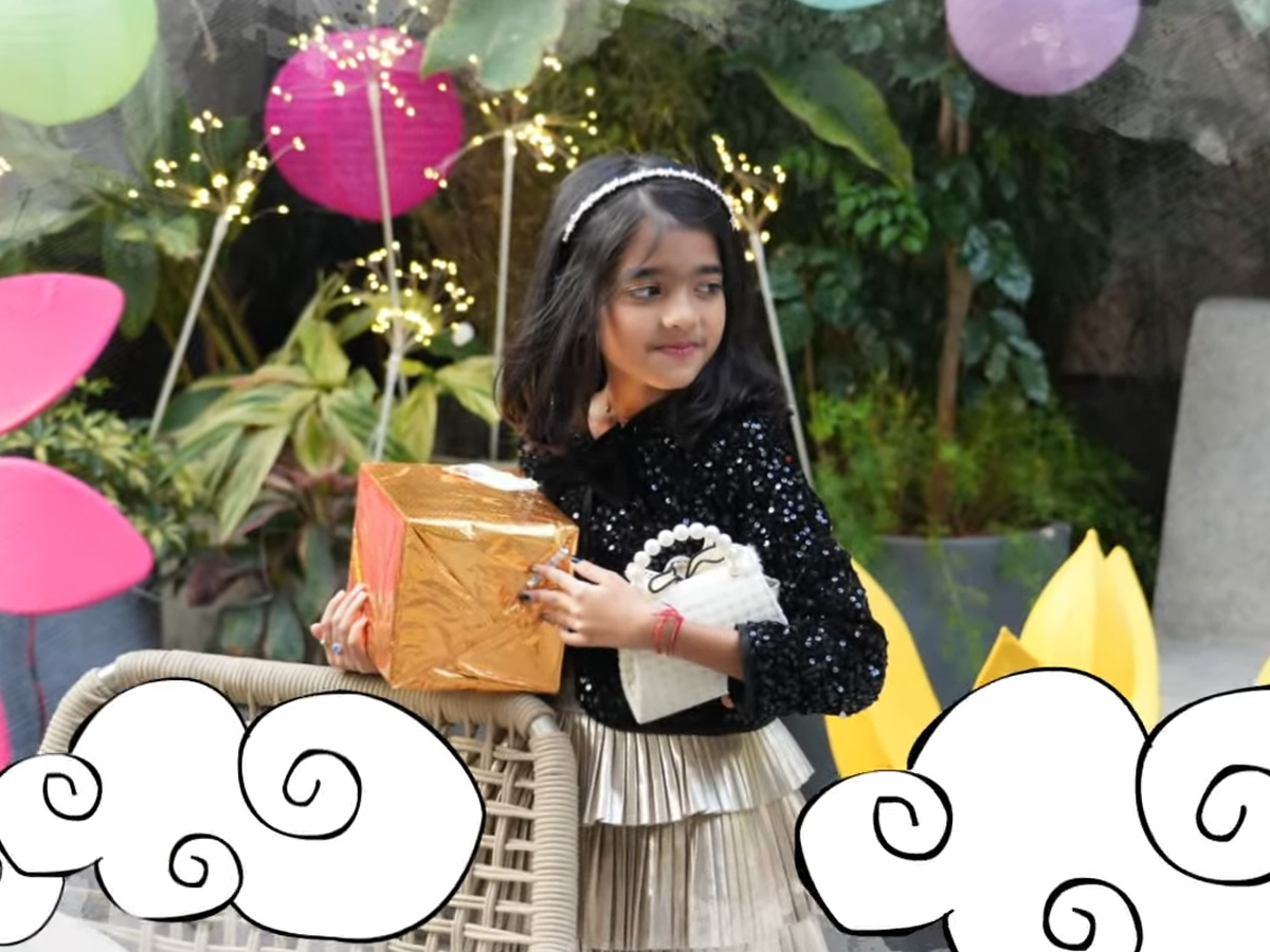 Anchor Ravi's daughter recently celebrated her tenth birthday13