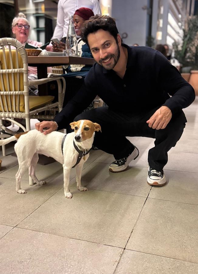 Bollywood hero and heroine Varun Dhawan and Kriti Sanon went together to watch UFC in dubai12