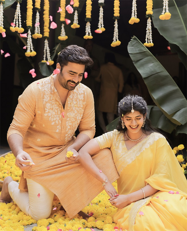 Celebs At Nara Rohith Haldi Function Photos 22