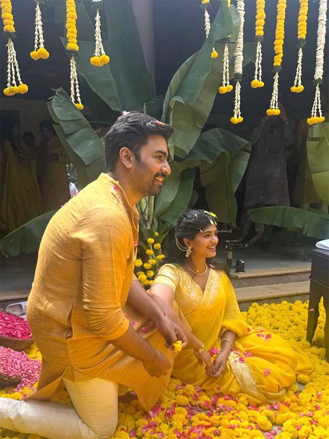 Celebs At Nara Rohith Haldi Function Photos 7