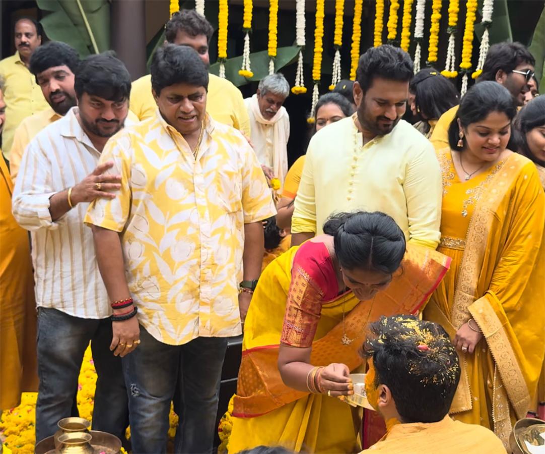 Celebs At Nara Rohith Haldi Function Photos 23