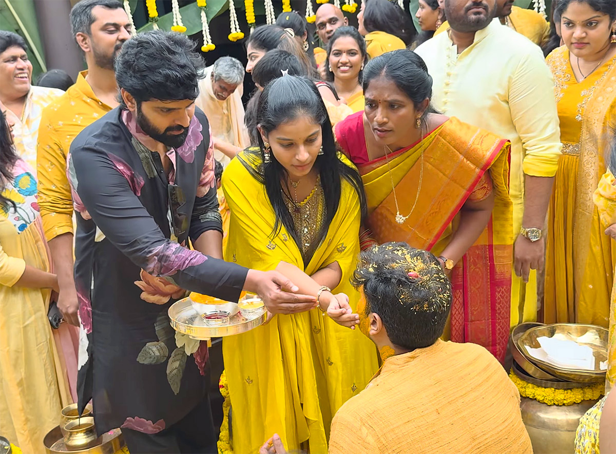 Celebs At Nara Rohith Haldi Function Photos 25
