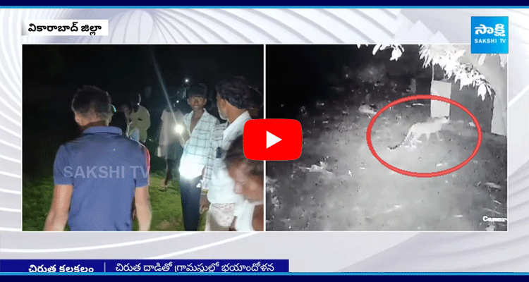 Leopard Attack On Man At Vikarabad District 