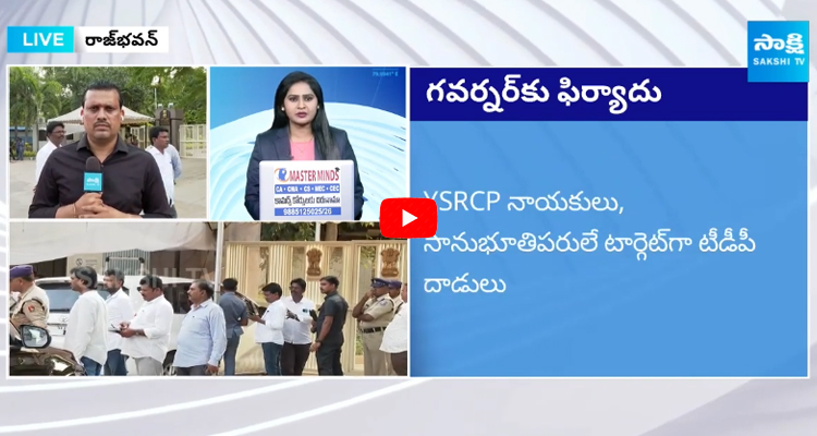 YSRCP Leaders Meet AP Governor Abdul Nazeer To Explain About TDP Leaders Attack
