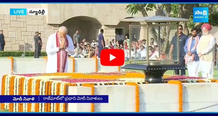 Narendra Modi Pays Tribute To Mahatma Gandhi At Rajghat Before Oath