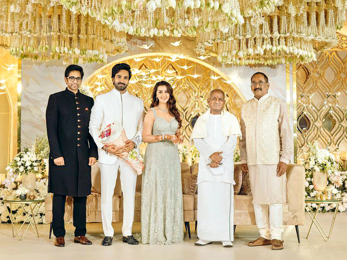 Aadhi Pinisetty And Nikki Galrani Wedding Reception photos - Sakshi