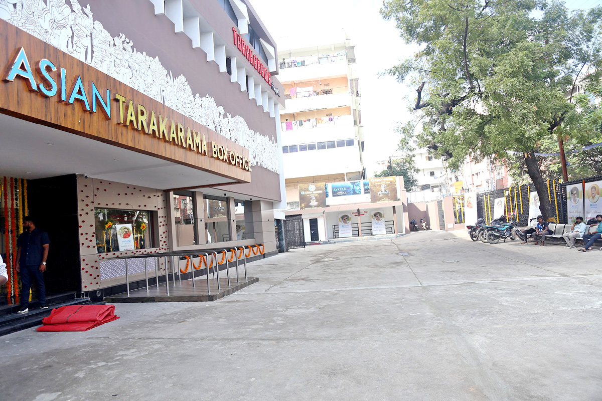 Balakrishna Reopen Asian Tarakarama Theatre at Hyderabad - Sakshi