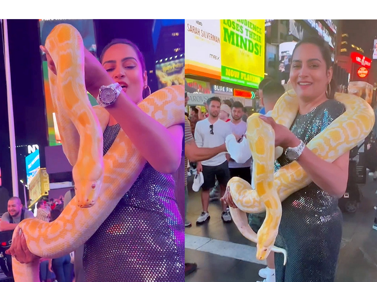 Himaja Showcases Her Fearless Encounter with a Snake Photos - Sakshi