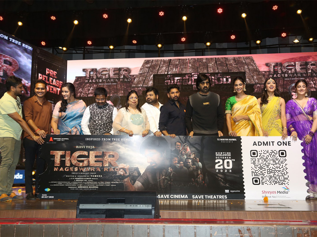 Tiger Nageswara Rao Pre Release Event Live - Sakshi