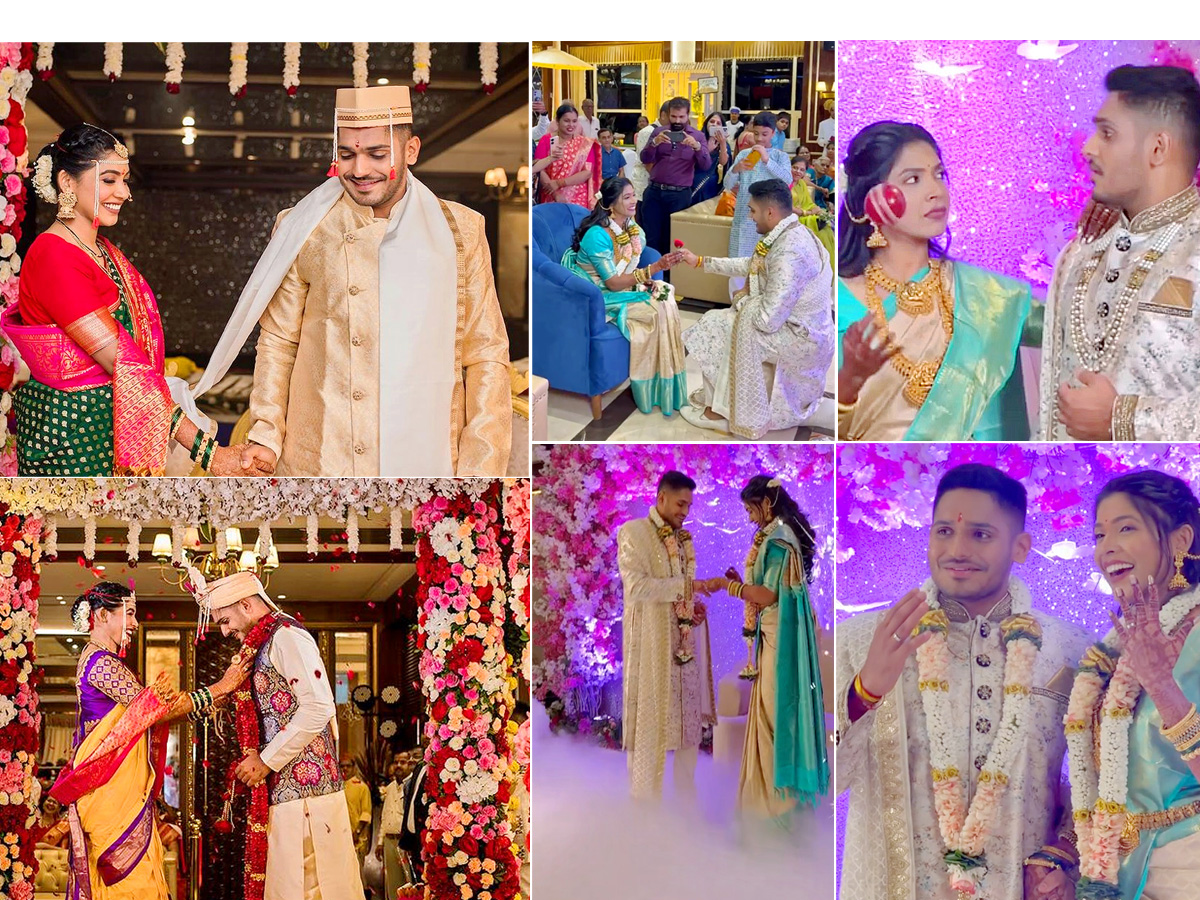 CSK star Tushar Deshpande gets married Photos - Sakshi