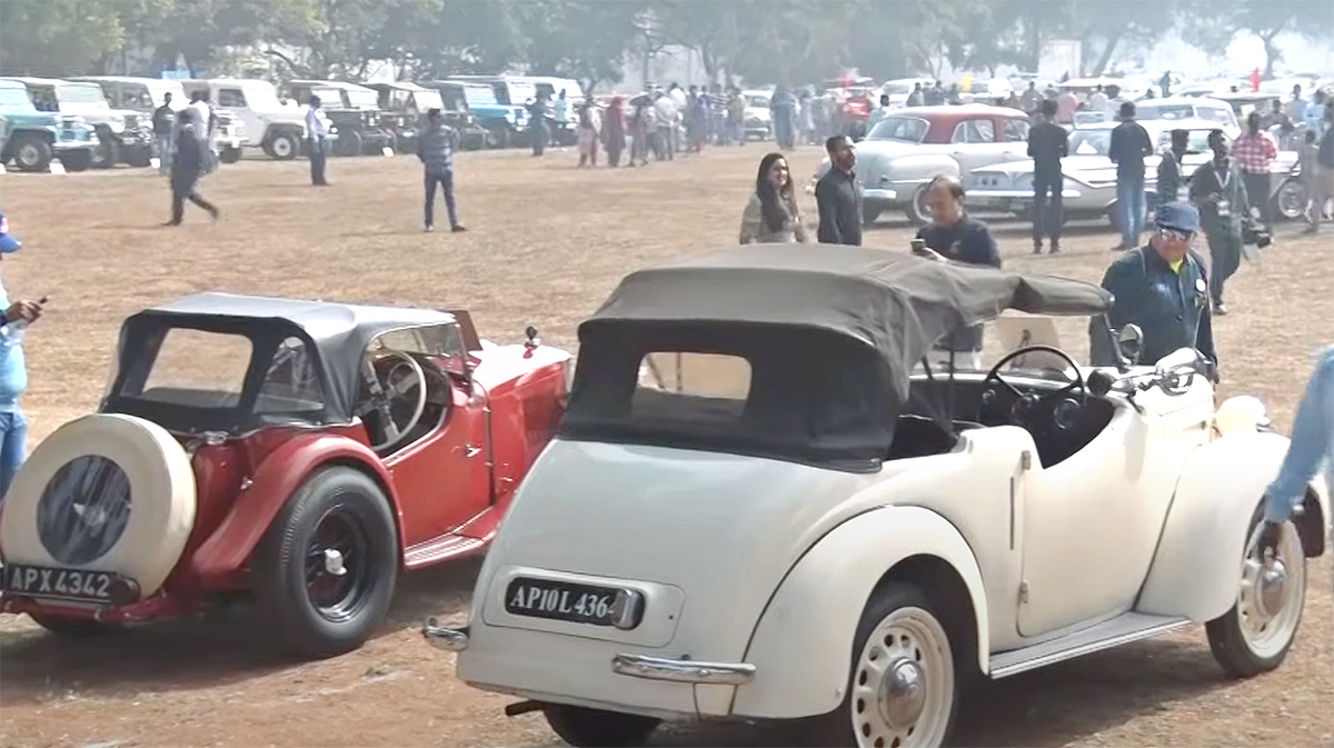 HPS Centenary Vintage Car Show hyderabad public school - Sakshi