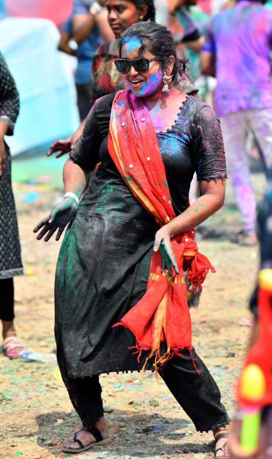 Holi Celebrations In Vijayawada Photos - Sakshi