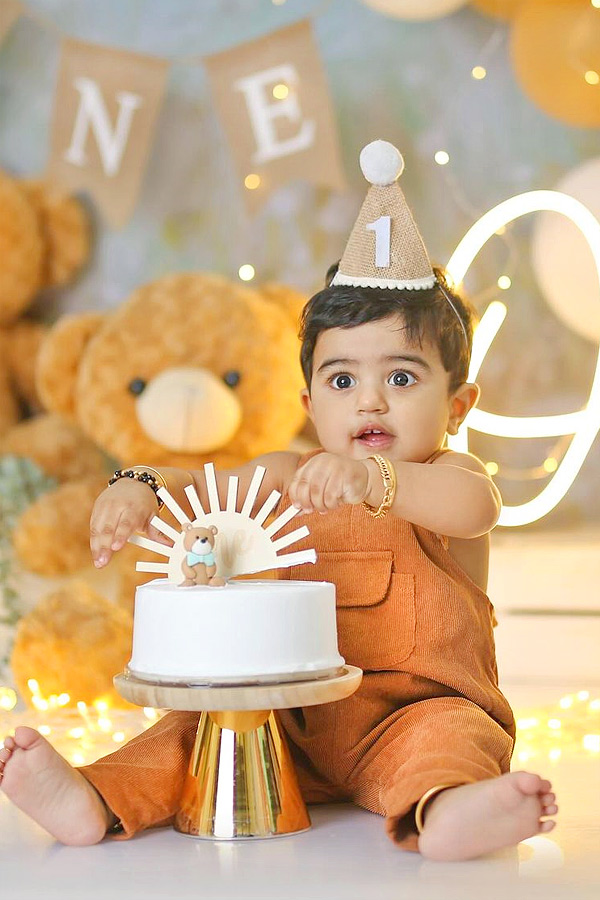 Actress Poorna Son Birthday Celebrations Photos - Sakshi
