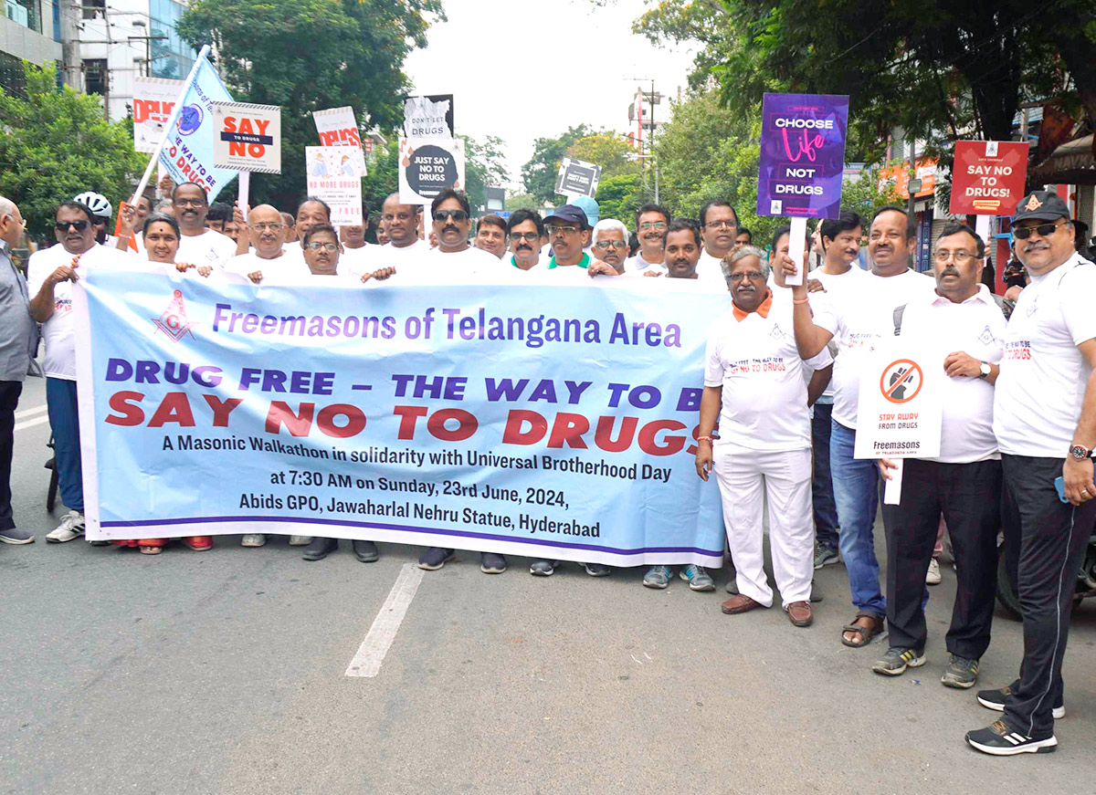 Freemasons of Telangana to Organise Walkathon over Masons Against Drug Abuse