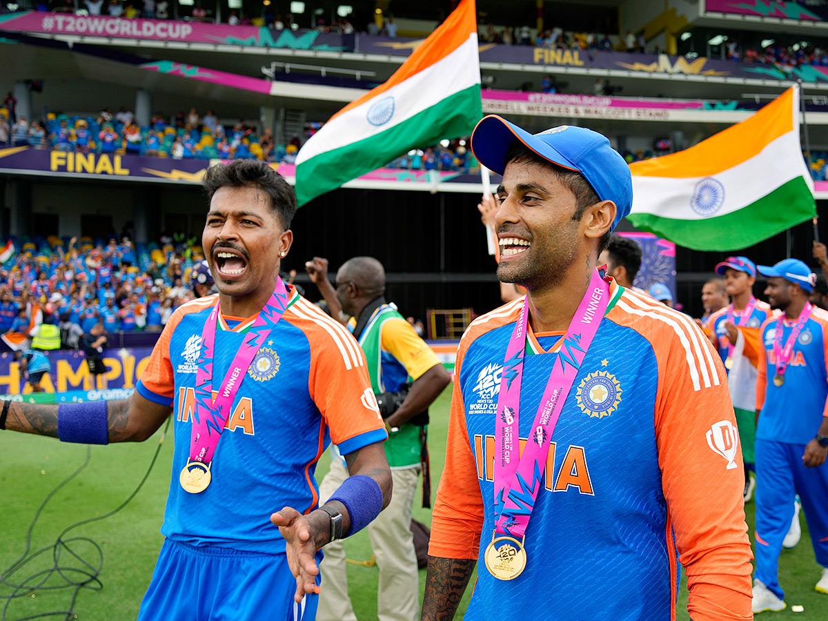 T20 world cup 2024 won the Team India photos